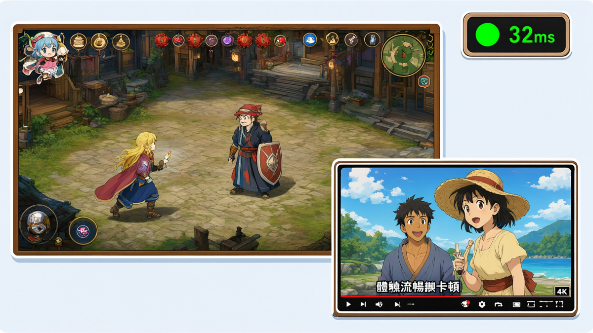 日服遊戲與動漫串流體驗